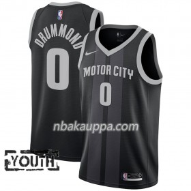 Detroit Pistons Andre Drummond 0 2018-19 Nike City Edition Musta Sininen Pelipaidat Swingman - Lasten
